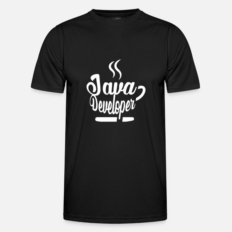 Développeur Java Coffee Kaffee - T-shirt sport Homme - noir