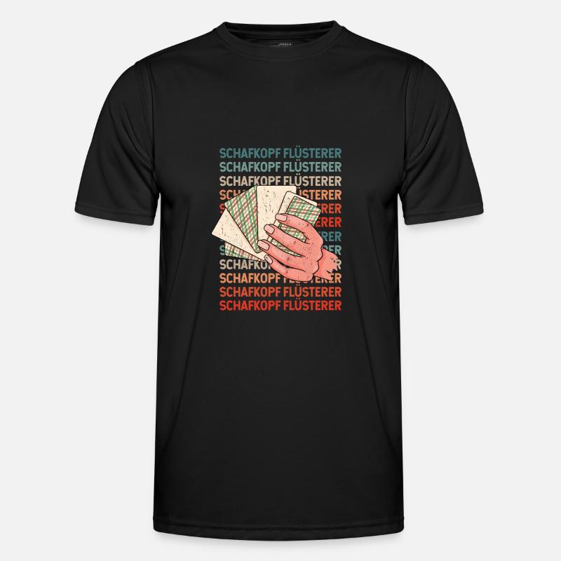 Schafkopf Flüsterer Schafkopfen Männer Funktions-T-Shirt