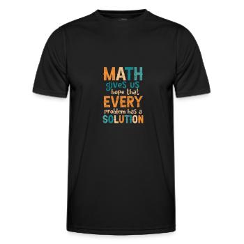 Math Teacher Math Math Teacher Gift - Men's Functional T-Shirt - black - Front - AI Model Male 178 dark (178cm)