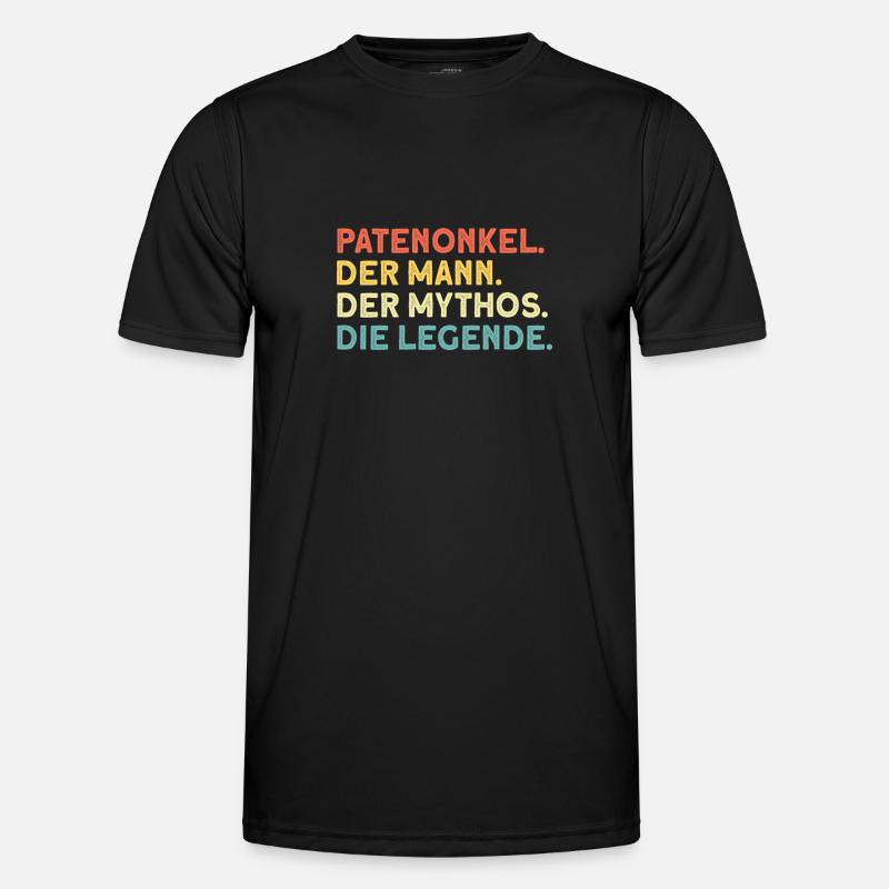 Patenonkel Pate Taufpate Geschenk Männer Funktions-T-Shirt