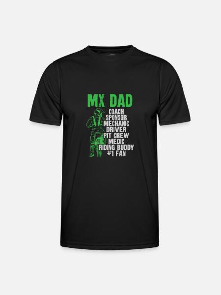 Dirt Bike Motorcross MX Ryttare - Funktions-T-shirt herr - svart
