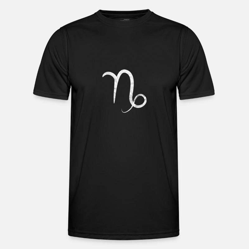 Sternzeichen Steinbock - Männer Funktions-T-Shirt - Schwarz