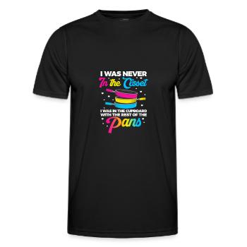 I Was Never In The Closet - Men's Functional T-Shirt - black - Front - AI Model Male 178 dark (178cm)