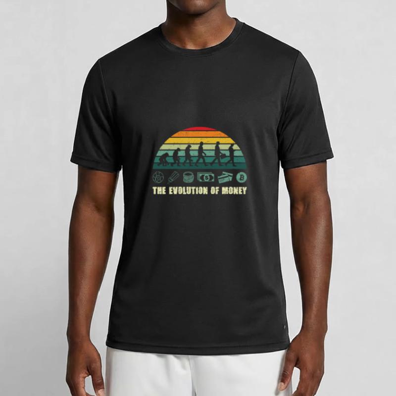 L’évolution de l’argent BTC Bitcoin Crypto T-shirt sport Homme