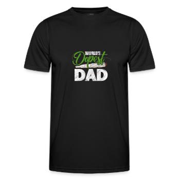 Cannabis Father - Men's Functional T-Shirt - black - Front - AI Model Male 178 dark (178cm)