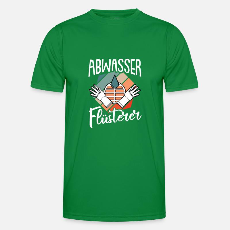 Retro Abwasser Flüsterer Abwassertechniker Männer Funktions-T-Shirt