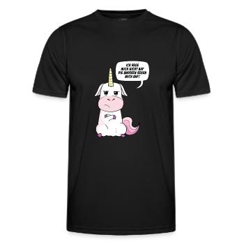 Ich Rege Mich Nicht Auf Die Anderen Regen Mich Auf - Männer Funktions-T-Shirt - Schwarz - Vorne - AI Model Male 178 dark (178cm)