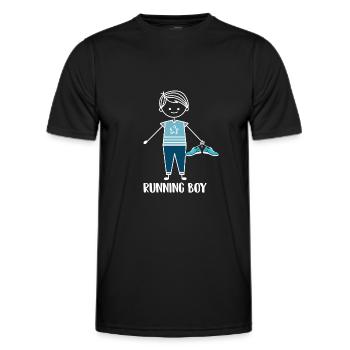 Jogging Running Running Coureurs - T-shirt sport Homme - noir - Devant - AI Model Male 178 dark (178cm)