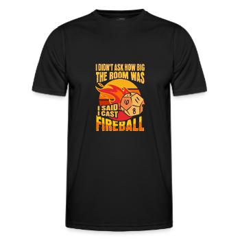 Fantasy Rollenspiel RPG Shirt für RPG Gamer - Männer Funktions-T-Shirt - Schwarz - Vorne - AI Model Male 178 dark (178cm)
