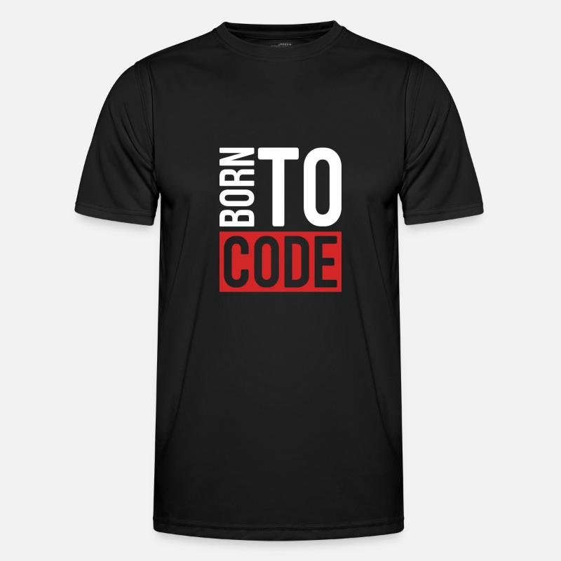 Programmeur Coder Développeur de logiciels - T-shirt sport Homme - noir
