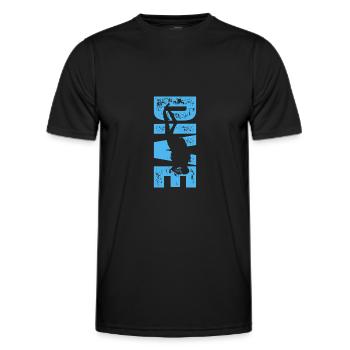 Divers Diving Sea Holiday Diving Gift - Men's Functional T-Shirt - black - Front - AI Model Male 178 dark (178cm)