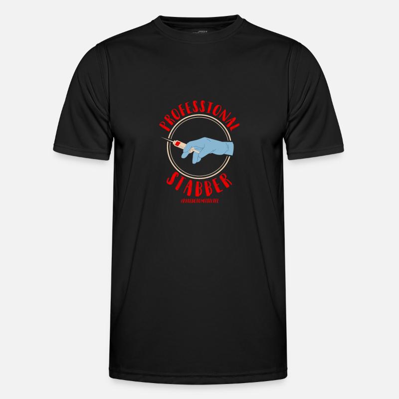 Phlebotomist Tech Technician - Männer Funktions-T-Shirt - Schwarz