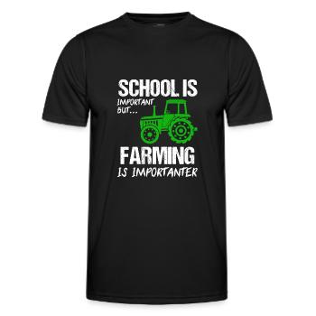 Landwirtschaft Farmer Farm Geschenk - Männer Funktions-T-Shirt - Schwarz - Vorne - AI Model Male 178 dark (178cm)