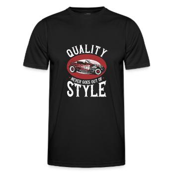 Hot Rod Hot Rods Muscle Car Hotrod Mechanic Car - Men's Functional T-Shirt - black - Front - AI Model Male 178 dark (178cm)
