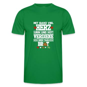 Krankenhaus Arzthelferin Krankenschwester - Männer Funktions-T-Shirt - Kelly Green - Vorne - AI Model Male 178 dark (178cm)