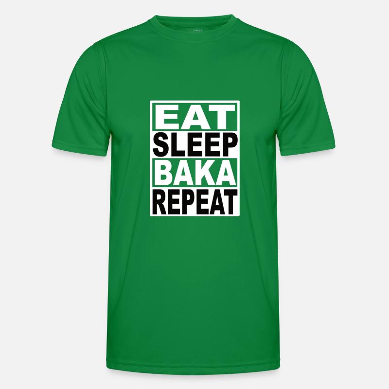 Eat Sleep Baka Repeat Men's Functional T-Shirt