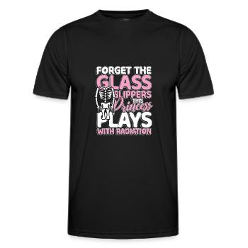 This princess plays with radiation - Men's Functional T-Shirt - black - Front - AI Model Male 178 dark (178cm)