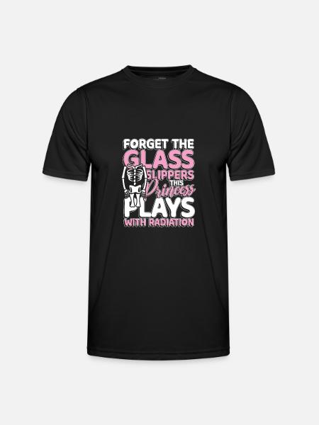 This princess plays with radiation - Männer Funktions-T-Shirt - Schwarz