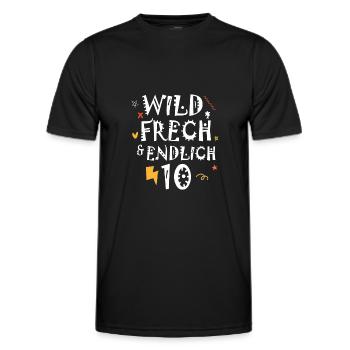 10 Jahre Geburtstag Geschenk Mädchen Junge divers - Männer Funktions-T-Shirt - Schwarz - Vorne - AI Model Male 178 dark (178cm)