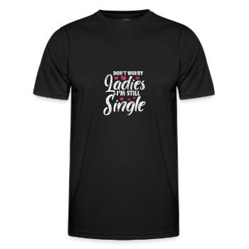 Single - Men's Functional T-Shirt - black - Front - AI Model Male 178 dark (178cm)