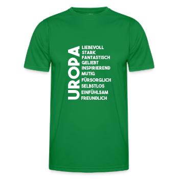 Uropa - Männer Funktions-T-Shirt - Kelly Green - Vorne - AI Model Male 178 dark (178cm)