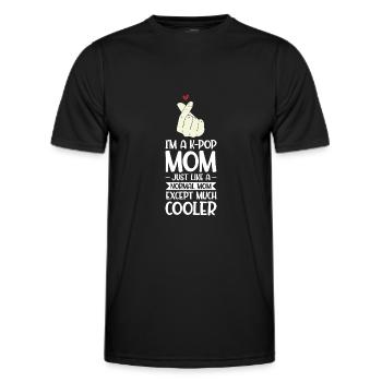 K-Pop Mom K-Pop Mom Geschenk - Männer Funktions-T-Shirt - Schwarz - Vorne - AI Model Male 178 dark (178cm)