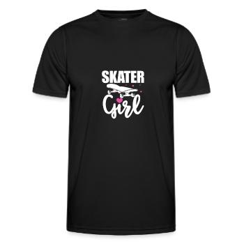 Skater Girl Skateboard Skate Skater Cadeau - T-shirt sport Homme - noir - Devant - AI Model Male 178 dark (178cm)