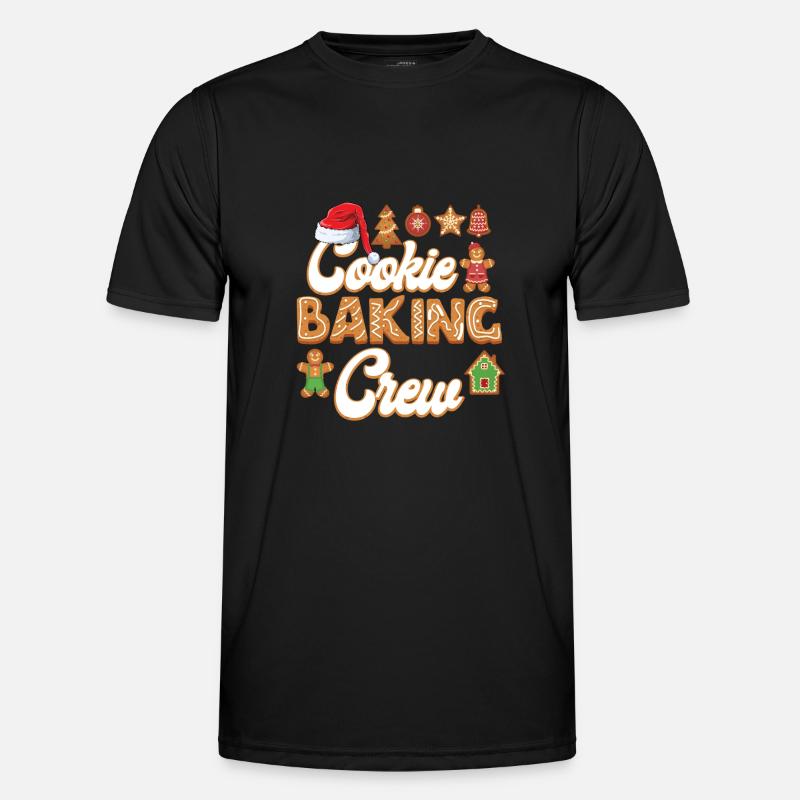 Cookie Baking Crew Christmas Baking - Männer Funktions-T-Shirt - Schwarz