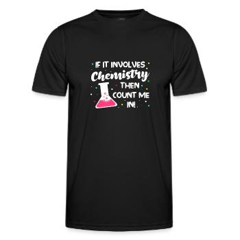 Chemistry Chemistry Science Gift - Men's Functional T-Shirt - black - Front - AI Model Male 178 dark (178cm)