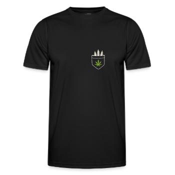 Cannabis - T-shirt sport Homme - noir - Devant - AI Model Male 178 dark (178cm)