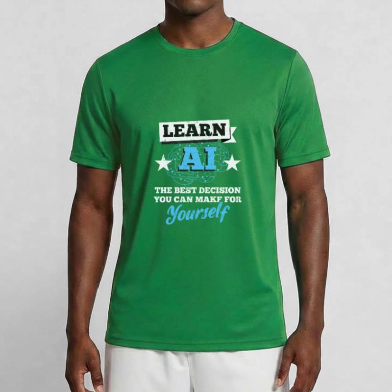Robot AI Software Developer Computer Nerd Geeks Men's Functional T-Shirt