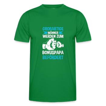 Großartiger Bonuspapa - Männer Funktions-T-Shirt - Kelly Green - Vorne - AI Model Male 178 dark (178cm)
