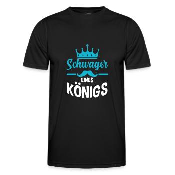 Schwager eines Königs - Männer Funktions-T-Shirt - Schwarz - Vorne - AI Model Male 178 dark (178cm)