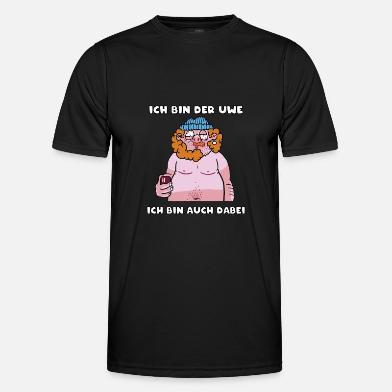 Ich bin der Uwe und bin auch dabei Männer Funktions-T-Shirt