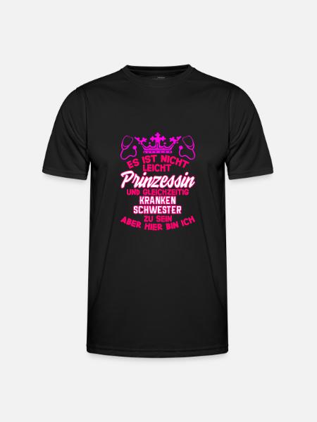 Dames Infirmière Infirmière Princesse - T-shirt sport Homme - noir