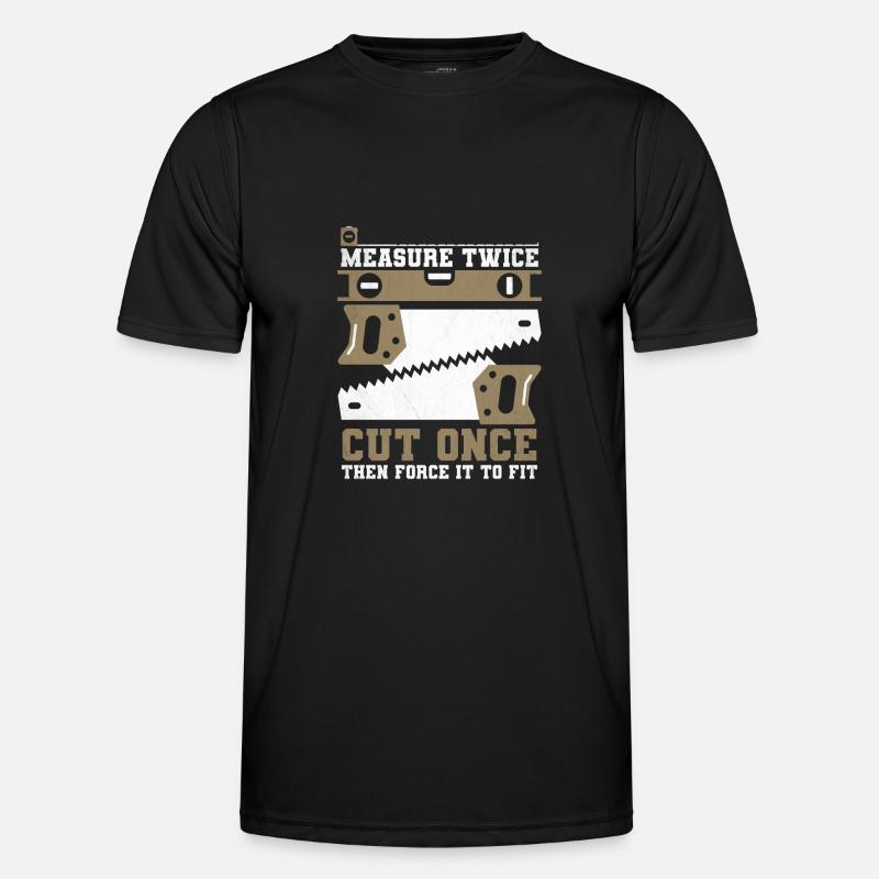 Menuiserie Menuiserie Menuisier Menuisier Menuisier - T-shirt sport Homme - noir