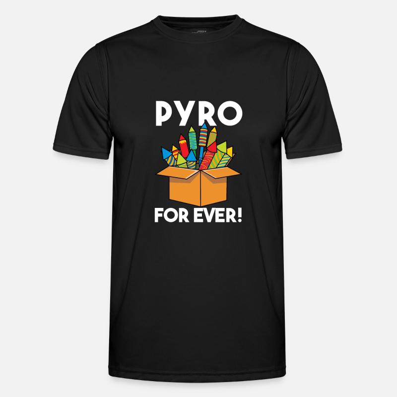 Pyro For Ever - Men's Functional T-Shirt - black