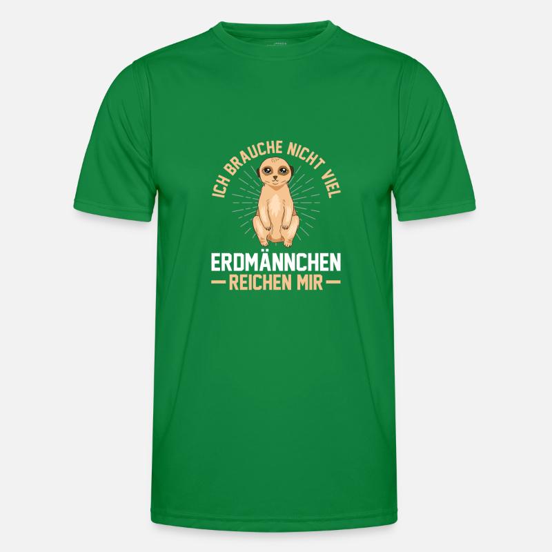 Erdmännchen Zoo Erdmännchen Männer Funktions-T-Shirt
