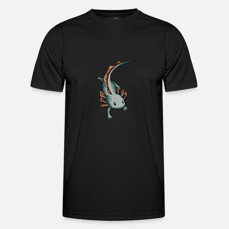 Axolotl Salamander Männer Funktions-T-Shirt