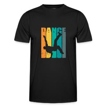Breakdance BBoy BGirl Streetdance Breakdance - Männer Funktions-T-Shirt - Schwarz - Vorne - AI Model Male 178 dark (178cm)