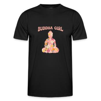 Bouddhisme bouddhiste de Bouddha - T-shirt sport Homme - noir - Devant - AI Model Male 178 dark (178cm)