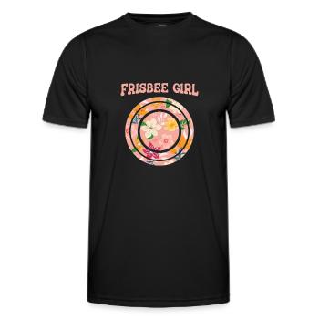 Frisbee - Men's Functional T-Shirt - black - Front - AI Model Male 178 dark (178cm)