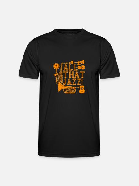 Alle Jazz - Männer Funktions-T-Shirt - Schwarz