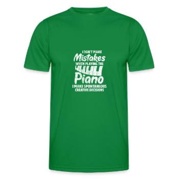 Piano - T-shirt sport Homme - vert - Devant - AI Model Male 178 dark (178cm)