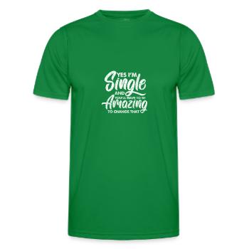 Single - Männer Funktions-T-Shirt - Kelly Green - Vorne - AI Model Male 178 dark (178cm)
