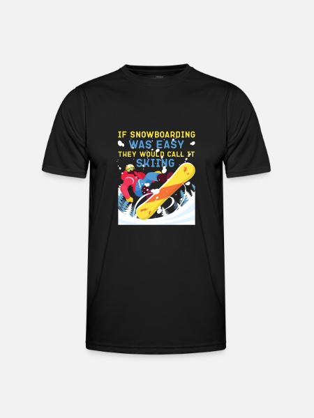 Snowboarding Snowboard If - Men's Functional T-Shirt - black