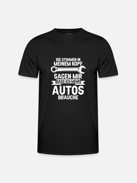 Autos Automechaniker Autoschrauber Geschenk - Männer Funktions-T-Shirt - Schwarz