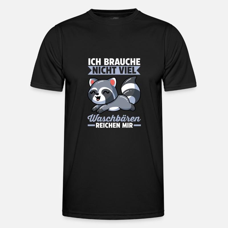 Waschbären Zoo Waschbär Männer Funktions-T-Shirt