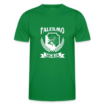 Palermo sicilia Italien Palermo Italienisch Wappen - Männer Funktions-T-Shirt - Kelly Green - Vorne - AI Model Male 178 dark (178cm)