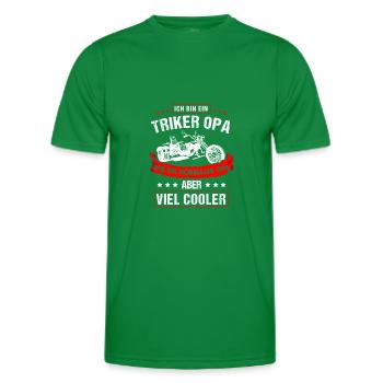 Triker grandpa like a normal grandpa but much cooler - Men's Functional T-Shirt - kelly green - Front - AI Model Male 178 dark (178cm)